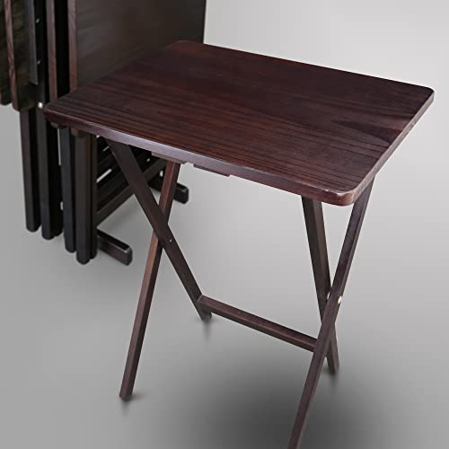 Casual Home 5 Piece Tray Table Set, Espresso U4669