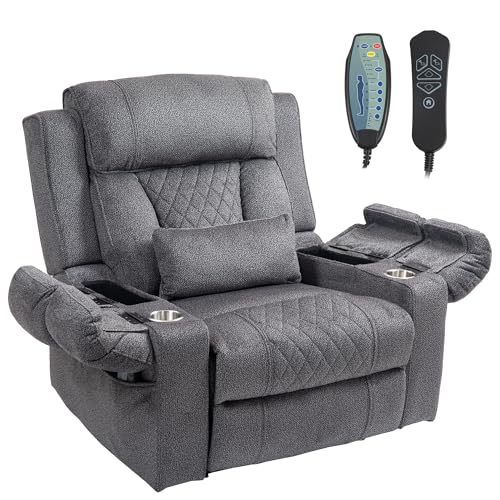 Power Lift Chair Recliner with Massage and Heat for Adults, Dual Motor H2507