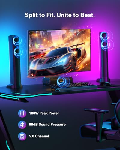 ULTIMEA Apollo S70 5.0ch Sound Bar for Smart TV with RGB Light and Bluetooth 5.3 S4759