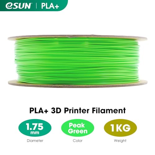eSUN PLA+ Filament 1.75mm 3D Printer Filament, 1KG Spool, Fire Engine Red Q357
