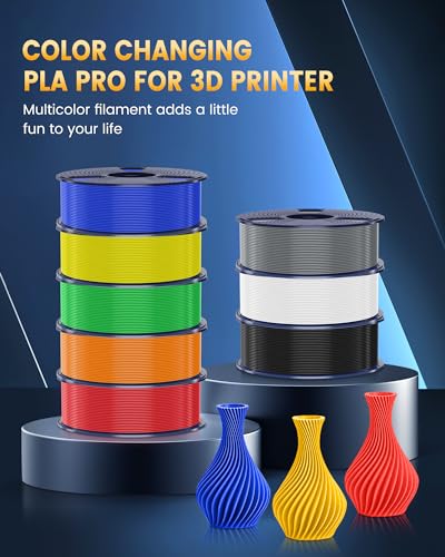 SUNLU PLA+2.0 3D Printer Filament Bundle 1.75mm, 4KG Black W6459