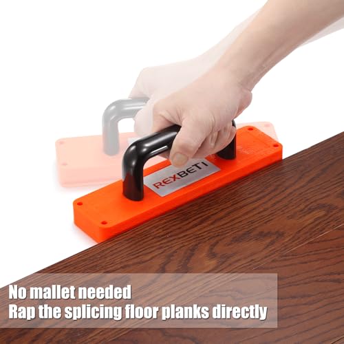 REXBETI 44-Piece Laminate Wood Flooring Installation Kit with Tapping Block, Pull Bar, Mallet and Spacers U4801