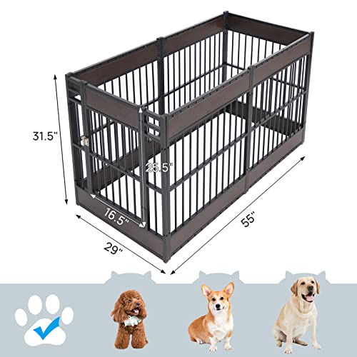 Dog Playpen 31.5" Indoor Heavy Duty Furniture Style Puppy Pen K408