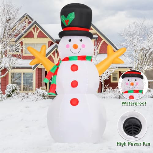 GOOSH 5 FT Christmas Snowman Inflatable Outdoor Yard Decoration R840