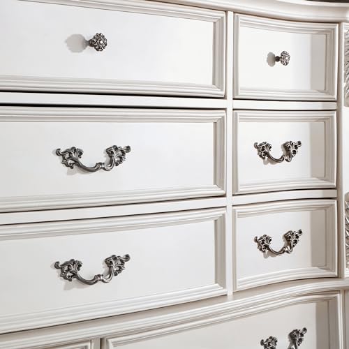 Furniture of America Clairibel Wood 5-Piece Bedroom Set King with Button-Tufted Headboard Z353
