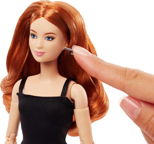 Barbie Basics Model 04 Collector Doll with Red Curly Hair and Black Mini Dress O916