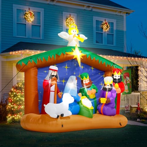 16FT Christmas Inflatable Snowman with LED Lights Outdoor Yard Decor N561071