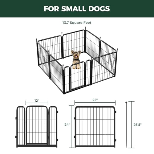 FXW Rollick Dog Playpen 32 Inch 16 Panels for Small and Medium Dogs E405995