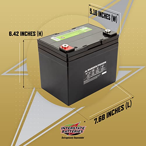 Interstate Batteries 12V 35AH AGM Deep Cycle Battery Y97773