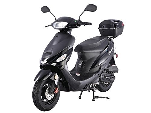 HHH 49cc/50cc Gas Street Legal Scooter Moped MP50-02 with Trunk, Red Z559371