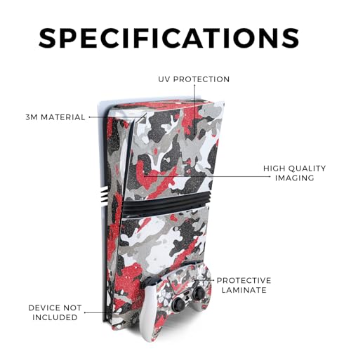 MightySkins Carbon Fiber Gaming Skin for PS5 Digital Edition Disc Drive - Black Camo S1804