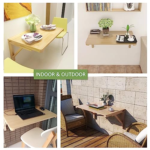 Folding Wall Desk Heavy Duty Drop Leaf Dining Table for Small Space Saving V7005