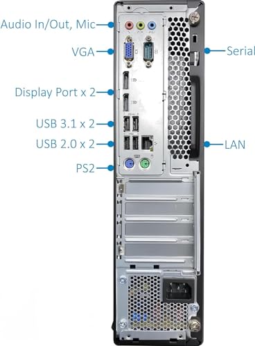 Lenovo ThinkCentre M710S SFF Desktop with 24" FHD Monitor, RGB Speakers, 16GB RAM, 256GB SSD, Win10 Pro (Renewed) Y40725