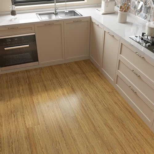 Decotalk 36 Pack Peel and Stick Vinyl Wood Flooring Planks, Waterproof K449559