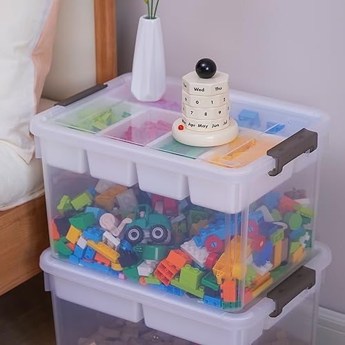 Citylife 17 QT Plastic Storage Box with Removable Tray A71310