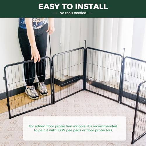 FXW Rollick Dog Playpen 32 Inch 16 Panels for Small and Medium Dogs E405995