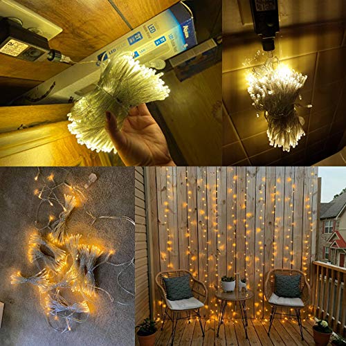 Magictec 300 LED Curtain String Light, 8 Modes, Warm White E568