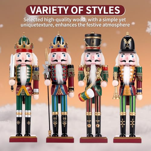 11.8 Inch Wooden Nutcracker Christmas Decor T403
