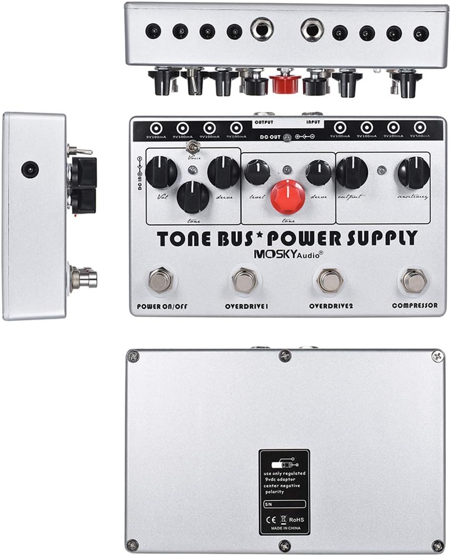Mosky Multieffects Processor with 3 Effects Pedal and 8 Outputs N49372