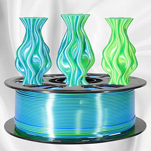 MIKA3D Bicolor Silk PLA 3D Printer Filament Bundle, 1.75mm, 6 Spools V5573