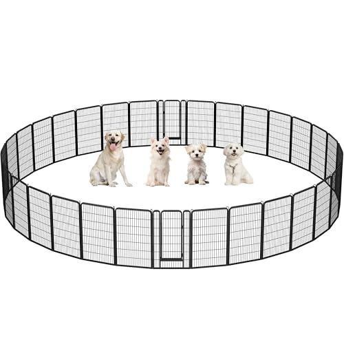Yaheetech Dog Playpen Outdoor 40 Inch 8 Panels Metal Pet Fence I4784