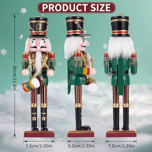 11.8 Inch Wooden Nutcracker Christmas Decor T403