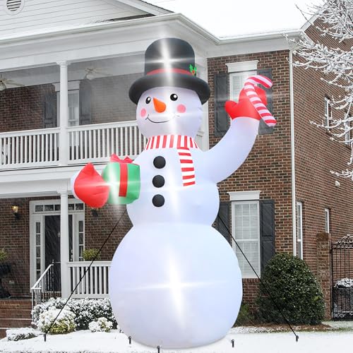 16FT Christmas Inflatable Snowman with LED Lights Outdoor Yard Decor N561071