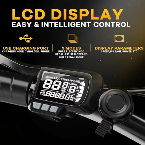 1000W Folding Electric Bike 48V Removable Battery 20" Fat Tire for Adults M922