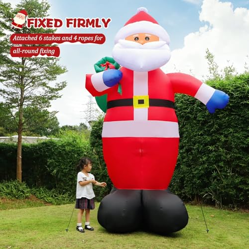FunFanso 14 FT Christmas Inflatable Snowman with LED Light U47374