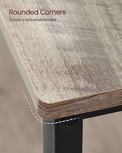 VASAGLE Kitchen Island with 3 Shelves, 47.2 Inches, Rustic Brown and Black W99569