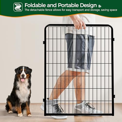 Yaheetech Dog Playpen Outdoor 40 Inch 8 Panels Metal Pet Fence I4784