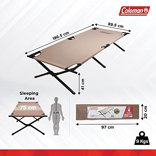 Coleman Trailhead II Large Folding Cot for Camping, Supports 300lbs X761