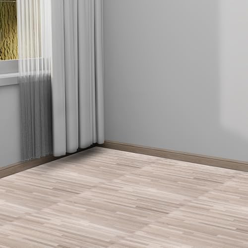 Peel and Stick Vinyl Floor Tiles 12x12 Waterproof Wood Look, 40 Sheets V905