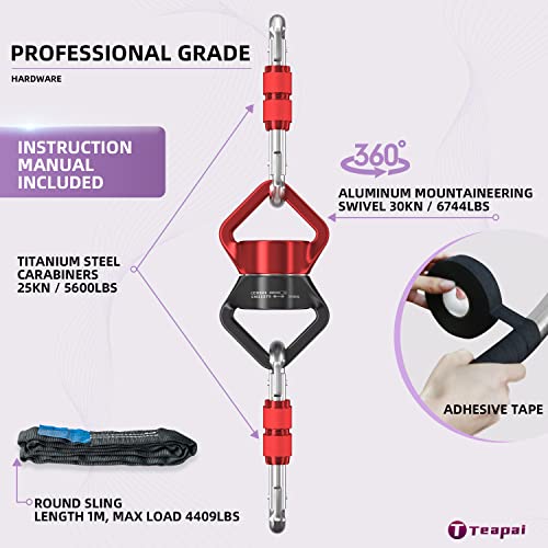 Aerial Hoop Set with Rigging Kit, Tape, Storage Bag S546