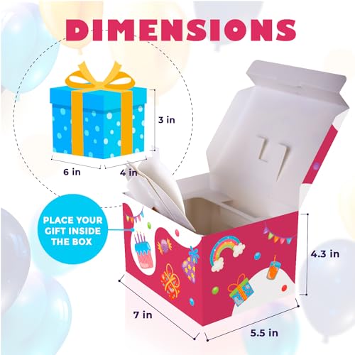 FETTIPOP Merry Christmas Exploding Confetti Gift Box, Pop Up Surprise, Prank Gift Wrapping Idea E58876