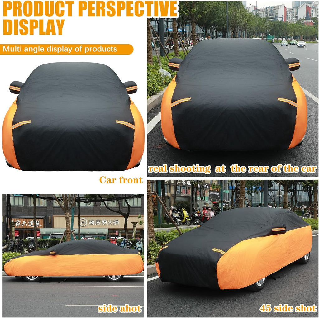 Waterproof Full Car Cover for Sedan Outdoor UV Rain Protection A68470
