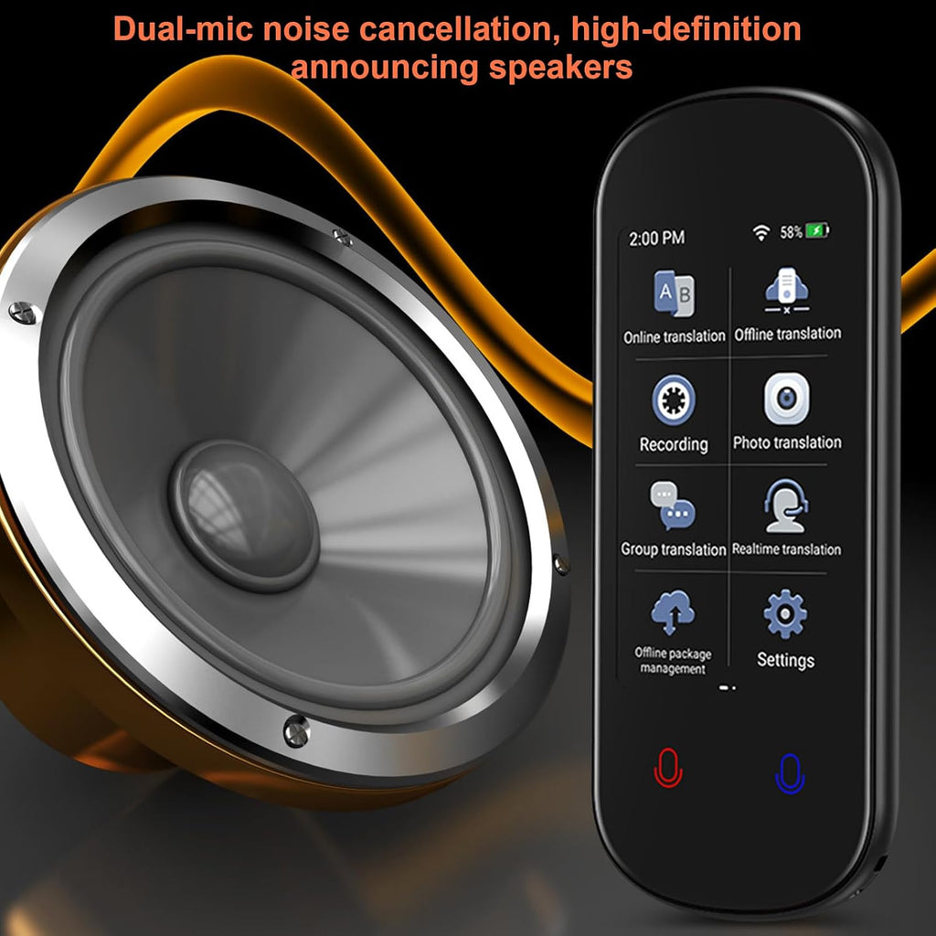 Language Translator Device, 138 Languages, Two-Way Real-Time AI Translation L683519