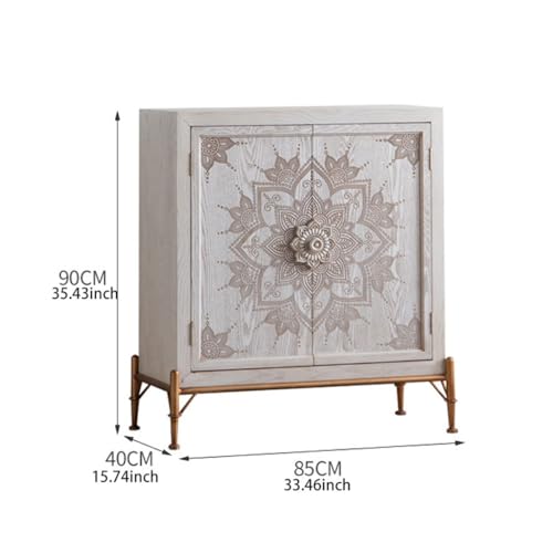 Entryway Cabinet Light Luxury Carved Storage Cabinet G9832
