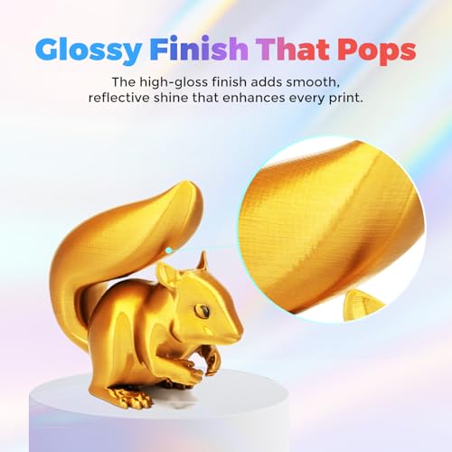 FLASHFORGE Silk PLA Filament 1.75mm, 1kg Spool V8381