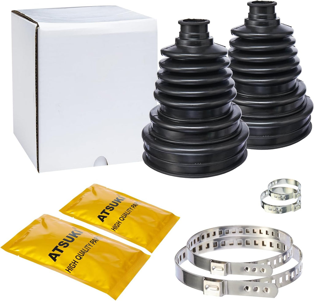 CV Joint Boot Kit for Replacement Universal Constant Velocity Boot Set (Pack of 2)