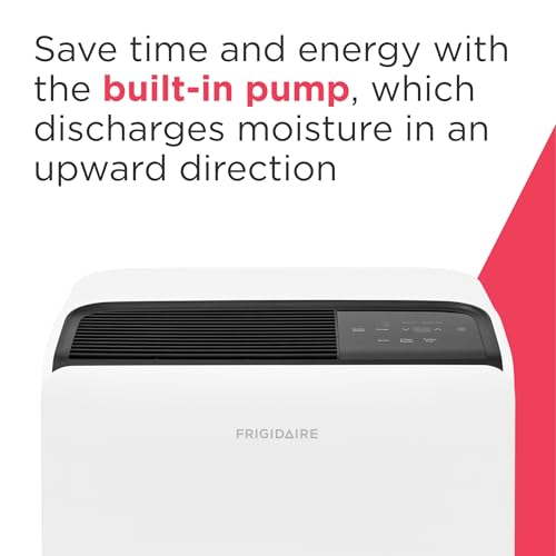 Frigidaire 50-Pint Portable Dehumidifier with Wi-Fi for Medium/Large Rooms, White Q334986