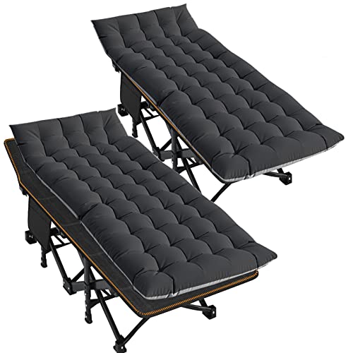 LILYPELLE Folding Camping Cot, Extra Wide Heavy Duty with Carry Bag Z15817