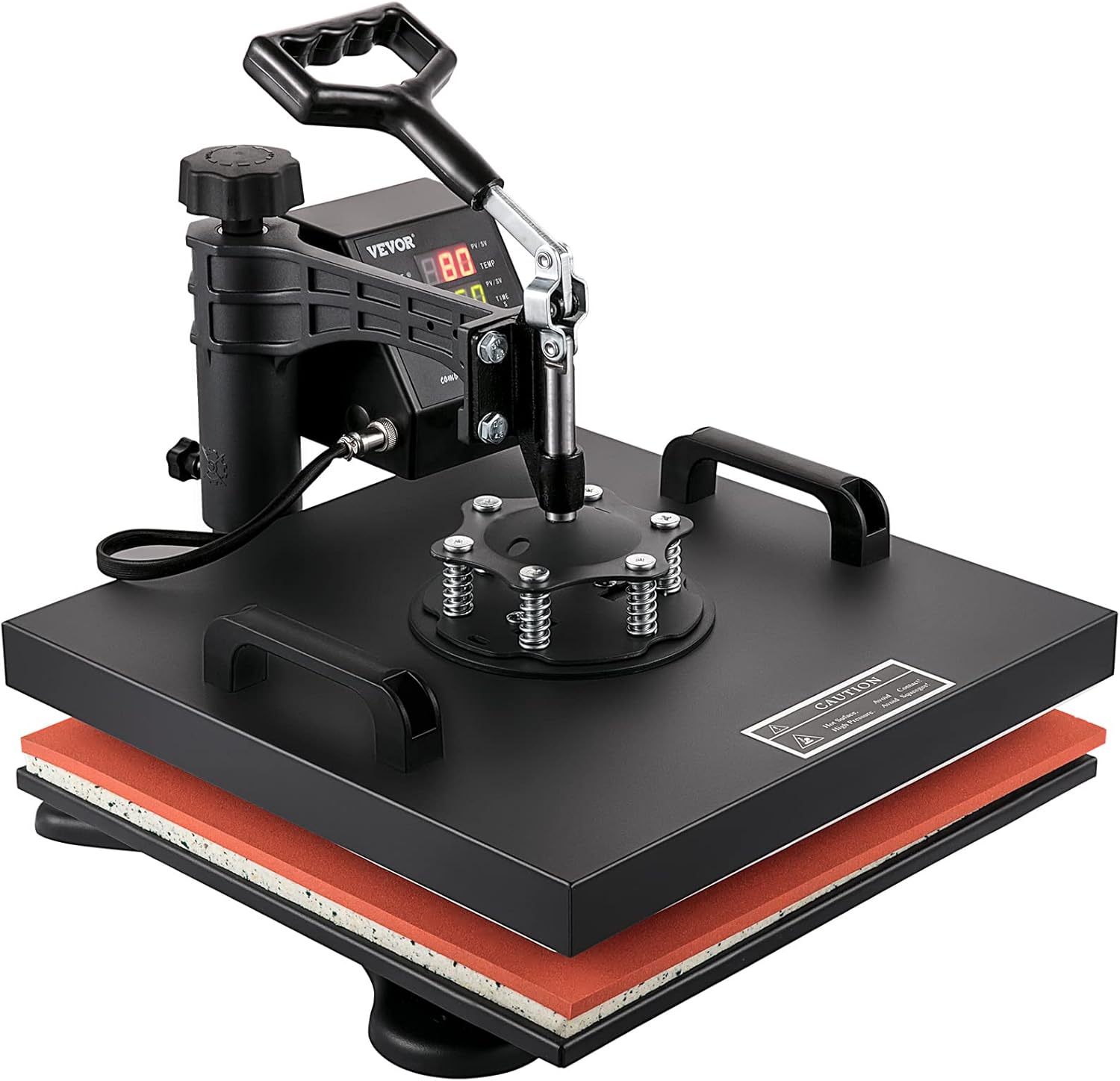 VEVOR 8 in 1 Heat Press Machine 15x15, 360° Swing Away for T Shirts, Hats & Mugs G41798