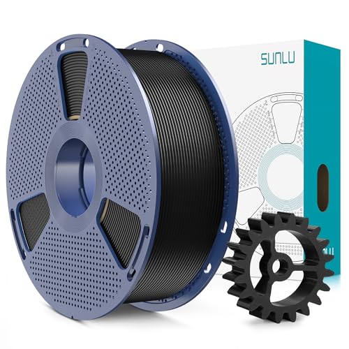 SUNLU PLA+2.0 3D Printer Filament Bundle 1.75mm, 4KG Black W6459