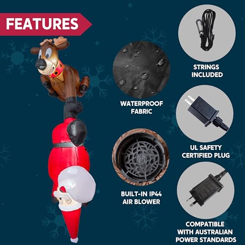 Joiedomi 8 FT Hanging Christmas Inflatables Decoration with LED Z259951