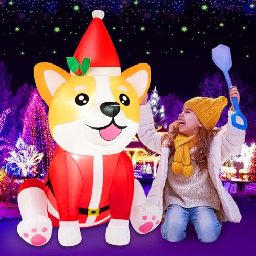 B&D 12FT Giant Christmas Inflatables Snowman Outdoor Decorations with Rotating LED Lights B36000