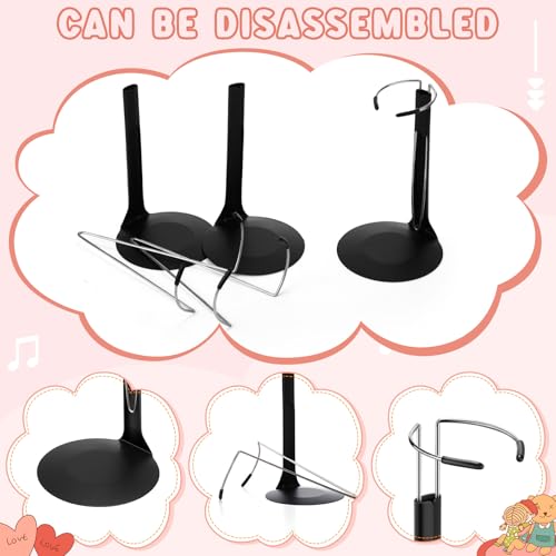 24 Pcs Adjustable Doll Stands for 8"-12" Action Figures (White, Silver) K3185