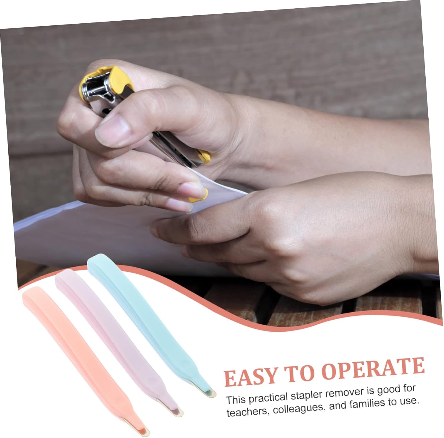 3pcs Magnetic Staple Remover Heavy Duty Handheld Tool J494277