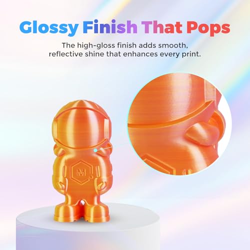 FLASHFORGE Silk PLA Filament 1.75mm, 1kg Spool V8381