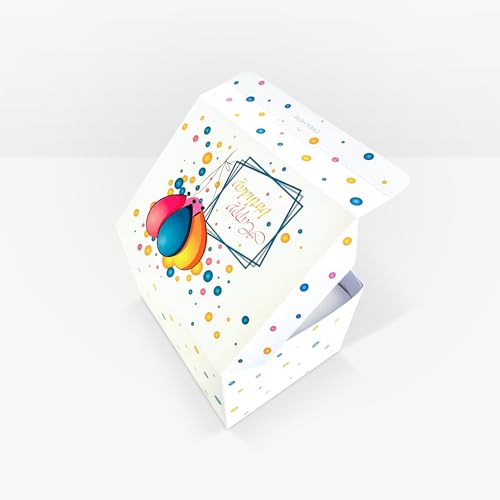 FETTIPOP Merry Christmas Exploding Confetti Gift Box, Pop Up Surprise, Prank Gift Wrapping Idea E58876